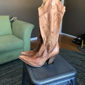 new BCBG slouch cowboy boots. Very soft leather.